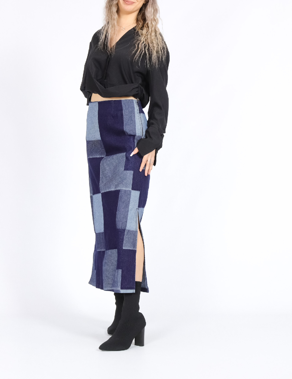 Fusta Vero Moda, bleumarin