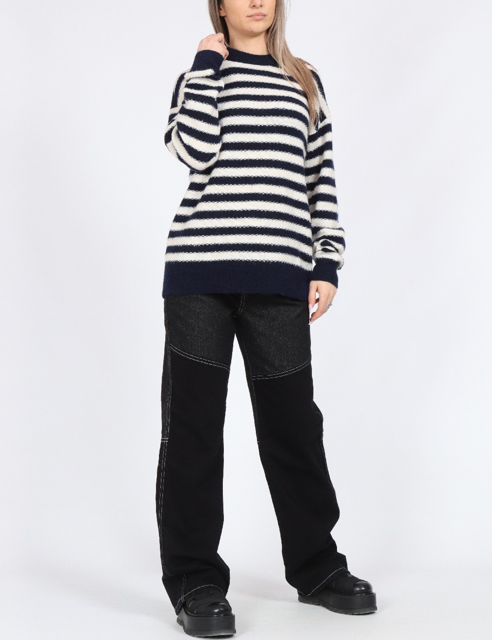 Pulover Vero Moda, alb/albastru - 1 | YEO