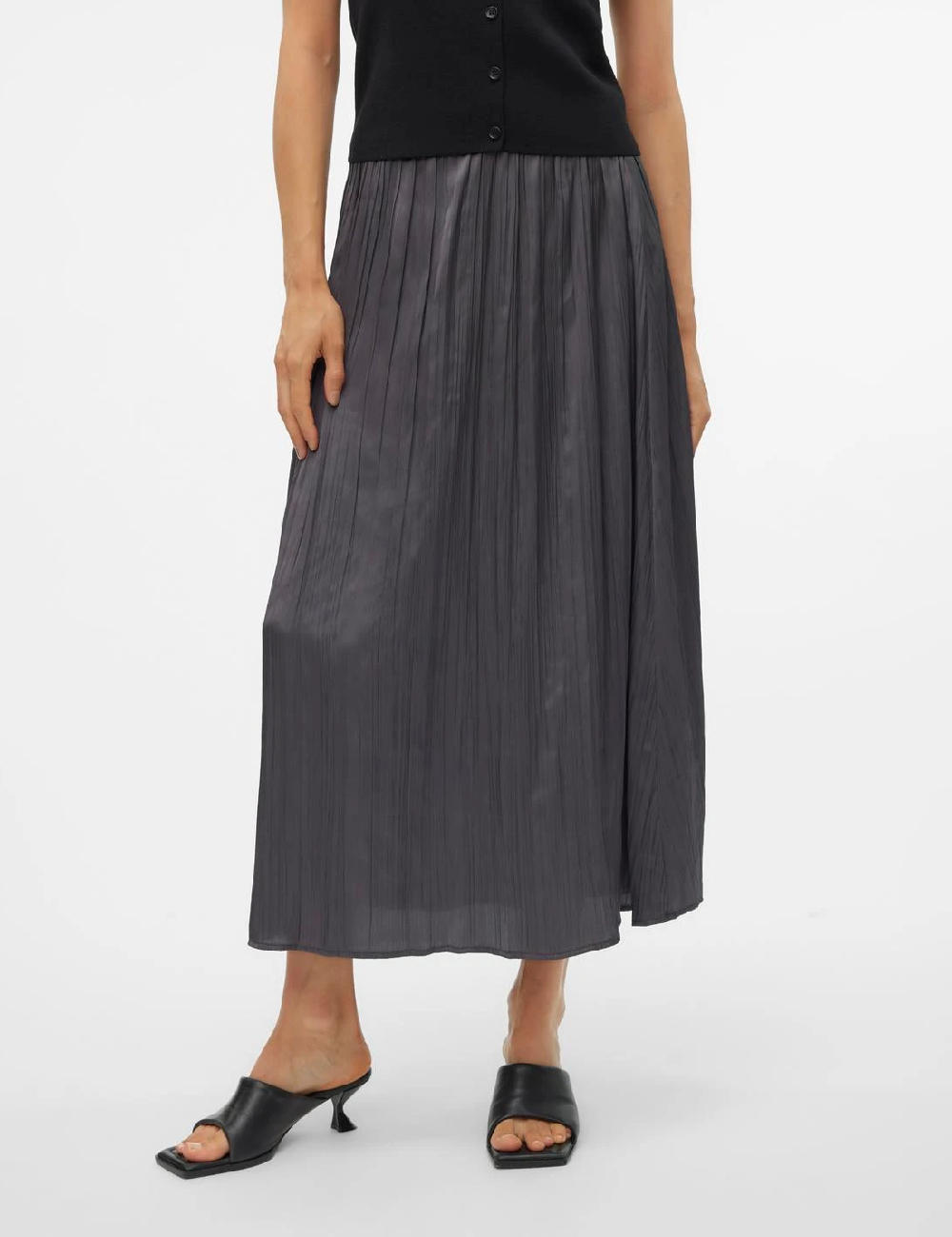 Fusta Vero Moda, gri