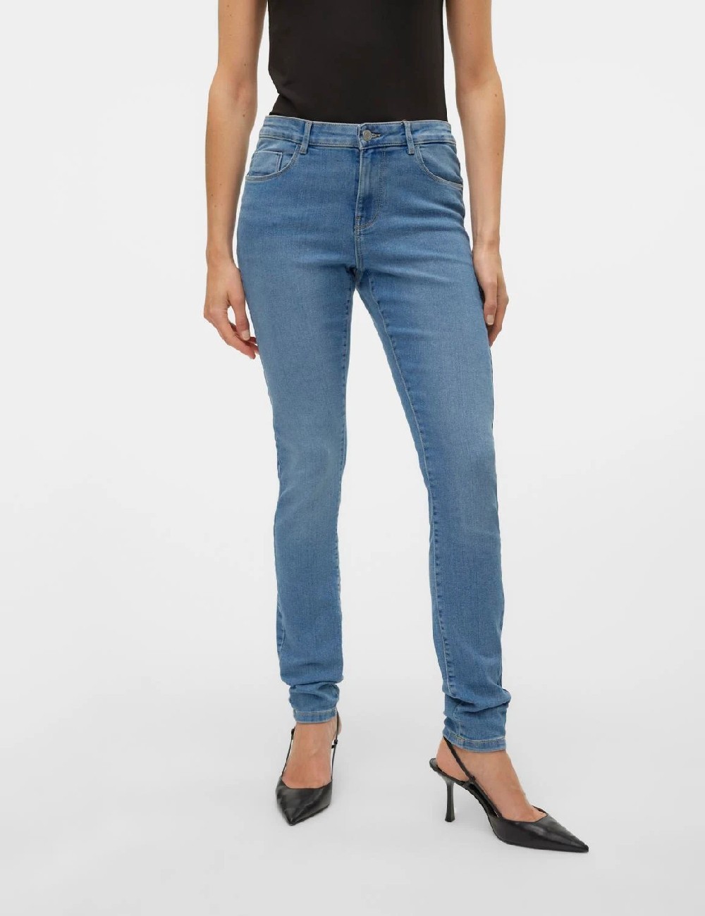 Blugi Vero Moda, albastru - 1 | YEO