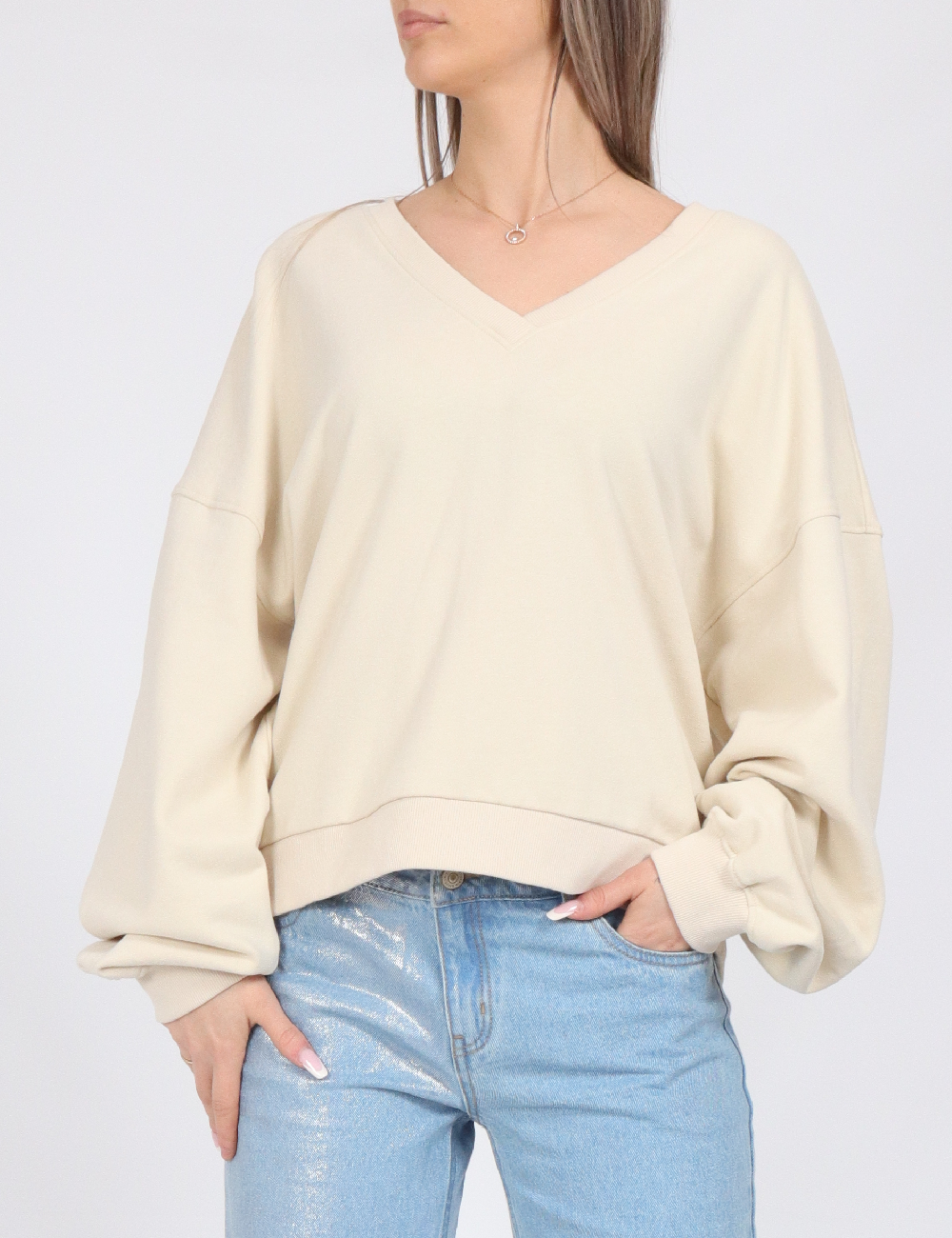 Bluza Vero Moda, ecru
