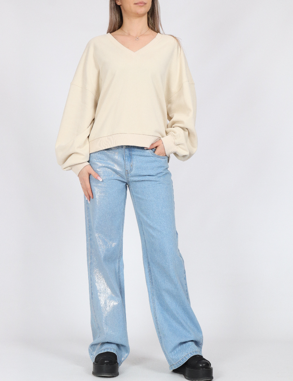 Bluza Vero Moda, ecru - 1 | YEO