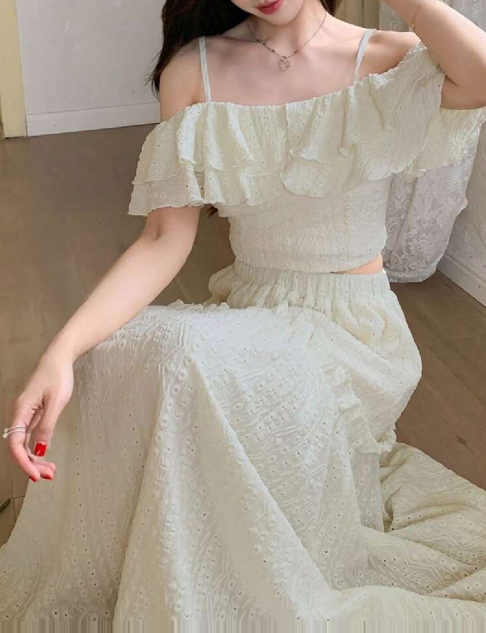 Compleu Dazy, alb - 1 | YEO