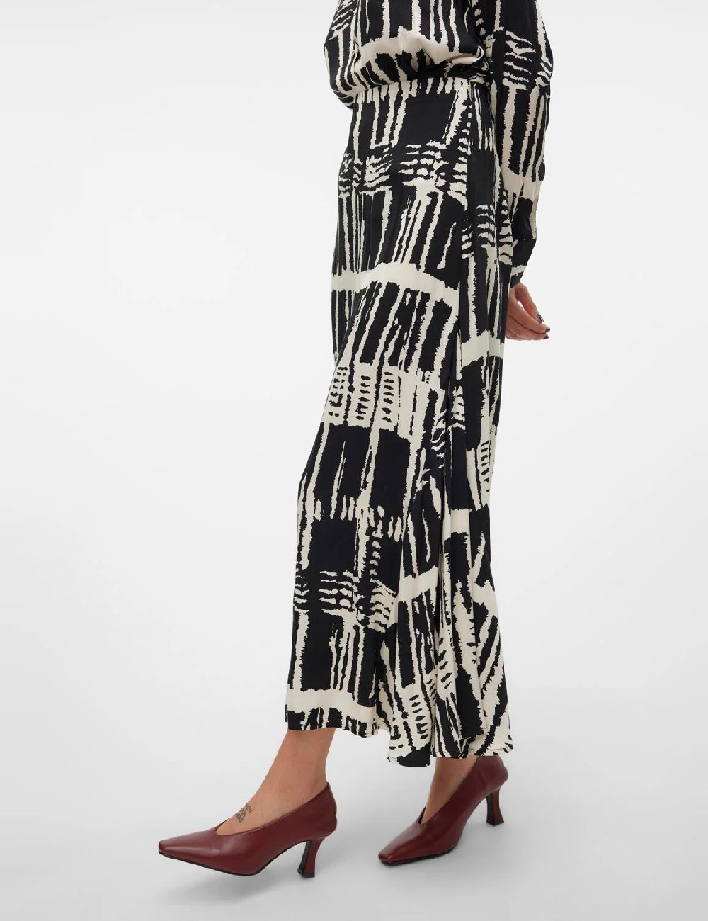 Fusta Vero Moda, alb/negru - 1 | YEO