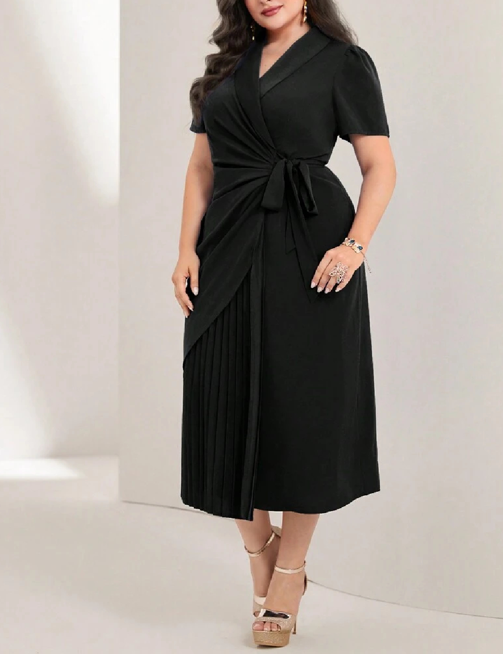 Rochie medie SHEIN CURVE, negru