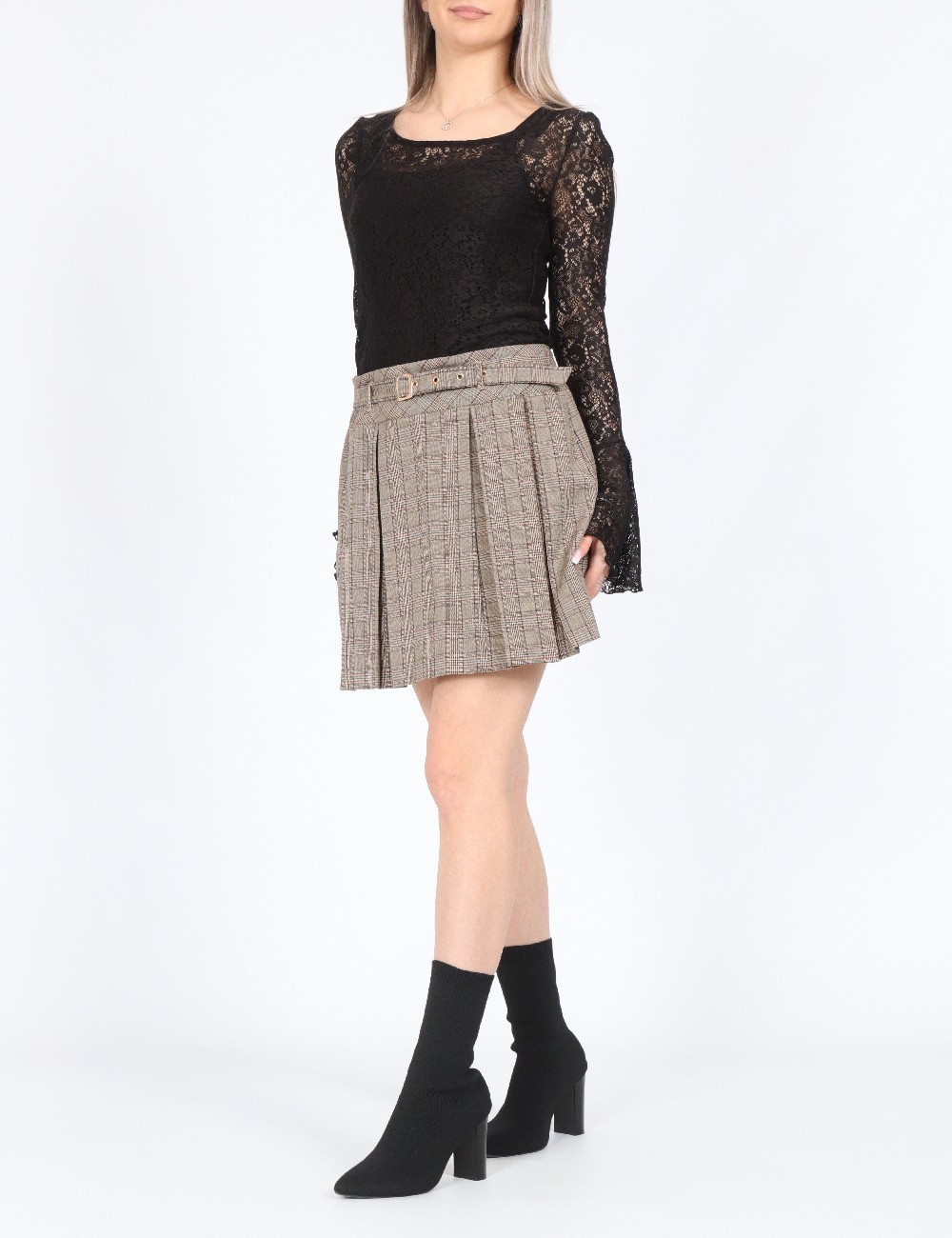 Fusta New look, maro - 1 | YEO