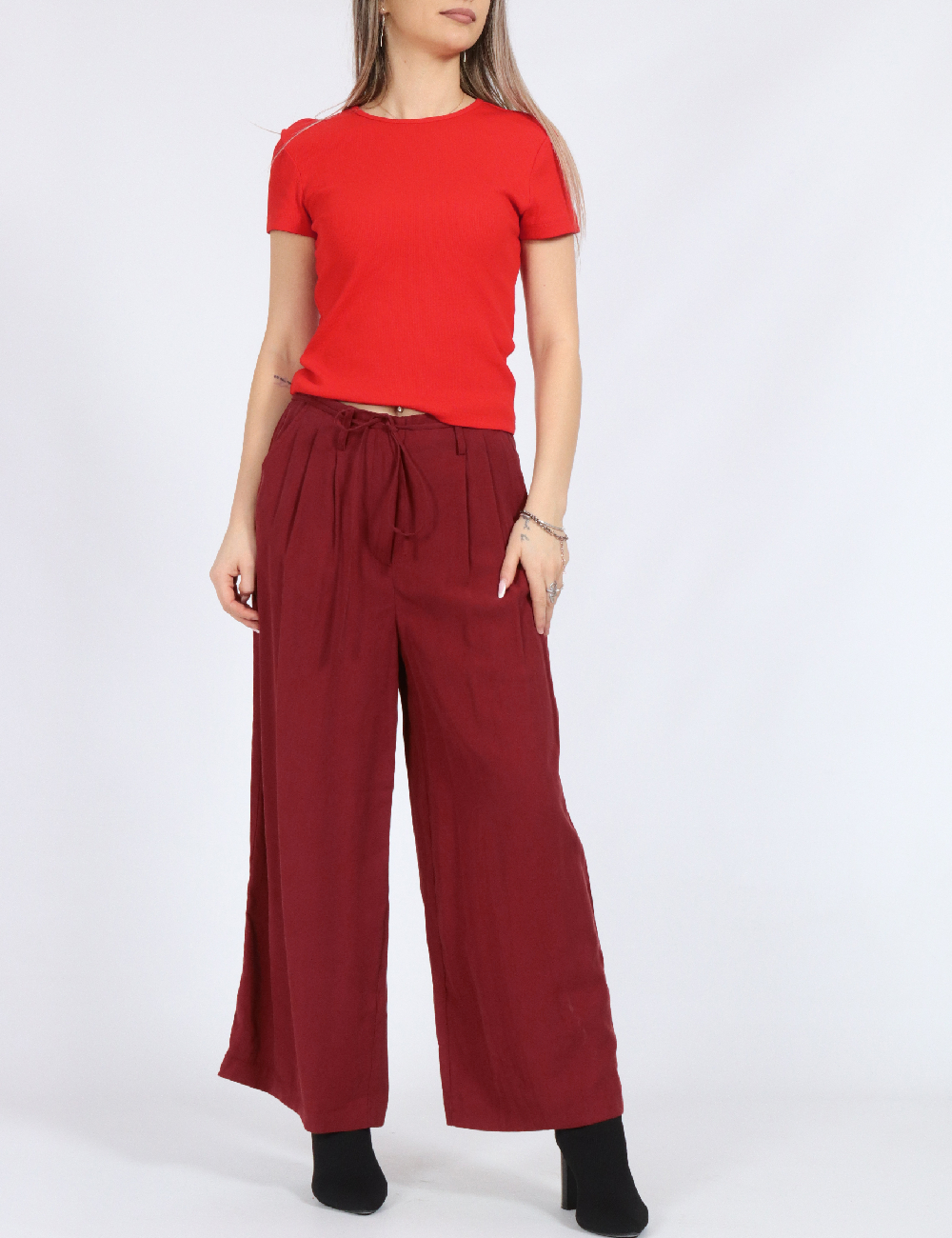 Pantaloni Vero Moda, caramiziu