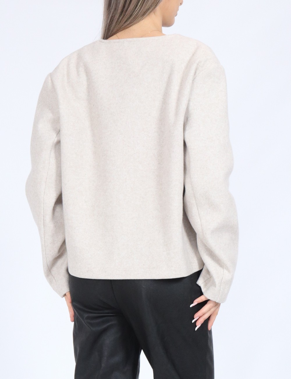 Jacheta Vero Moda, crem - 1 | YEO