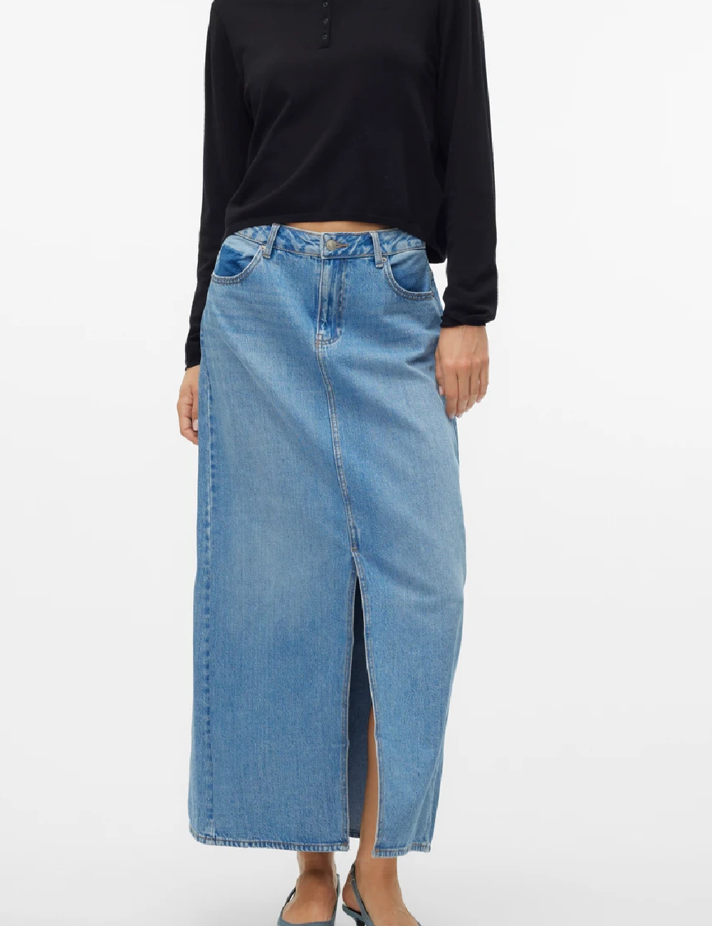 Fusta Vero Moda, albastru