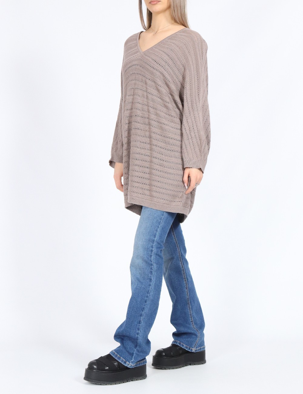 Bluza Oversize Vero Moda, maro - 1 | YEO