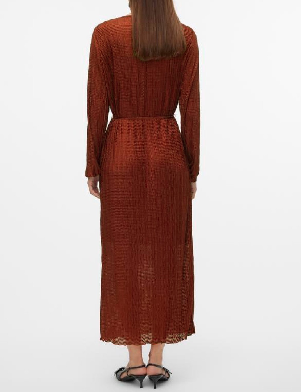 Rochie lunga Vero Moda, caramiziu - 1 | YEO