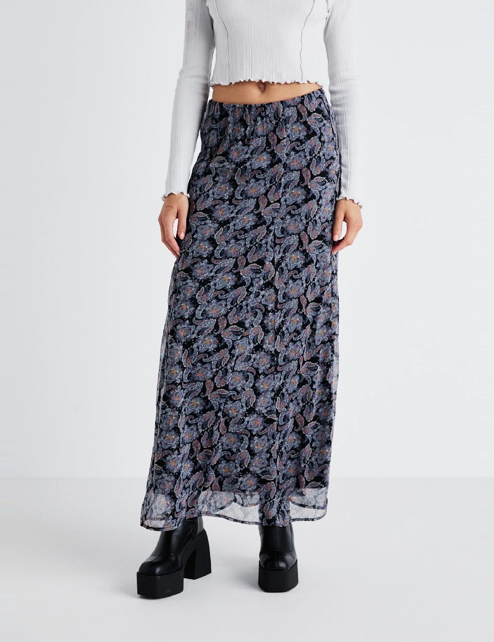 Fusta Vero Moda, albastru - 1 | YEO