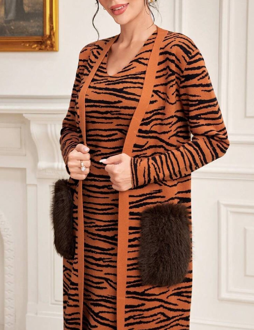 Rochie medie SHEIN, maro - 1 | YEO