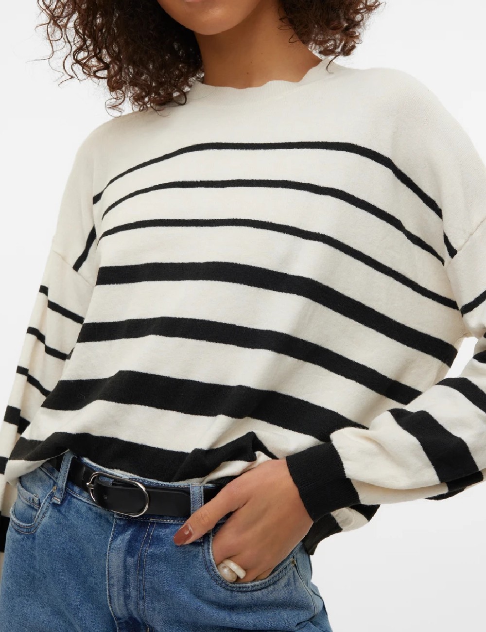 Bluza Vero Moda, crem/negru - 1 | YEO