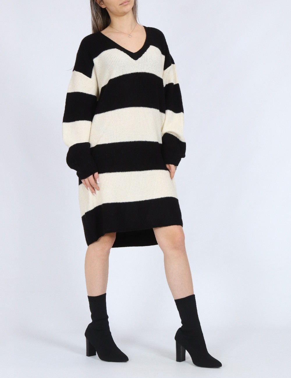 Rochie scurta Vero Moda, alb/negru - 1 | YEO