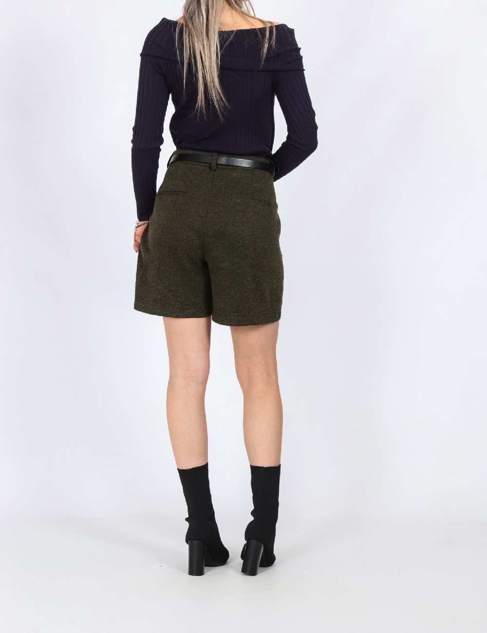 Pantaloni scurti Vero Moda, kaki - 1 | YEO