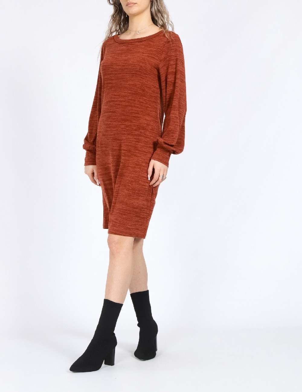 Rochie scurta Vero Moda, caramiziu - 1 | YEO