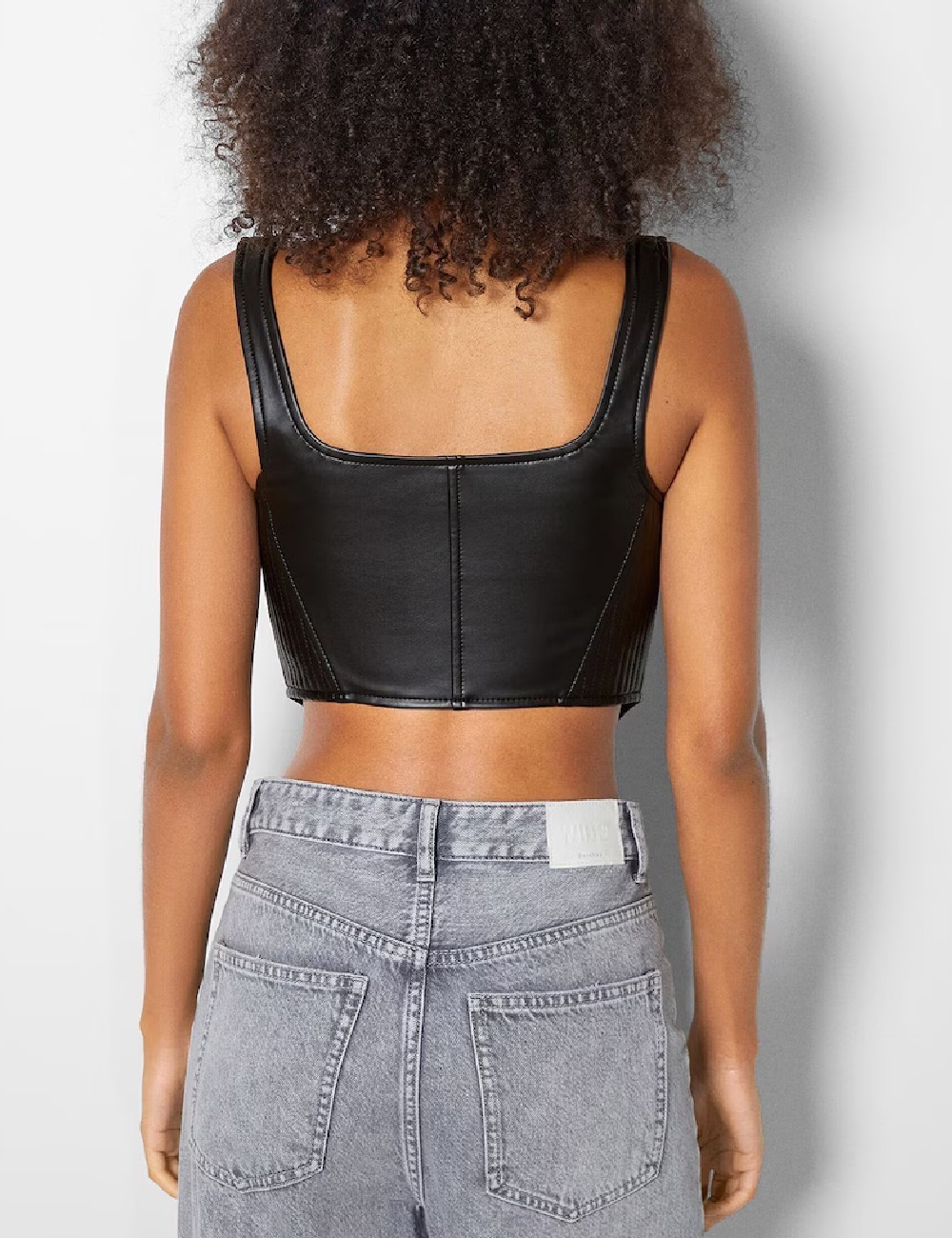 Top Bershka, negru - 1 | YEO
