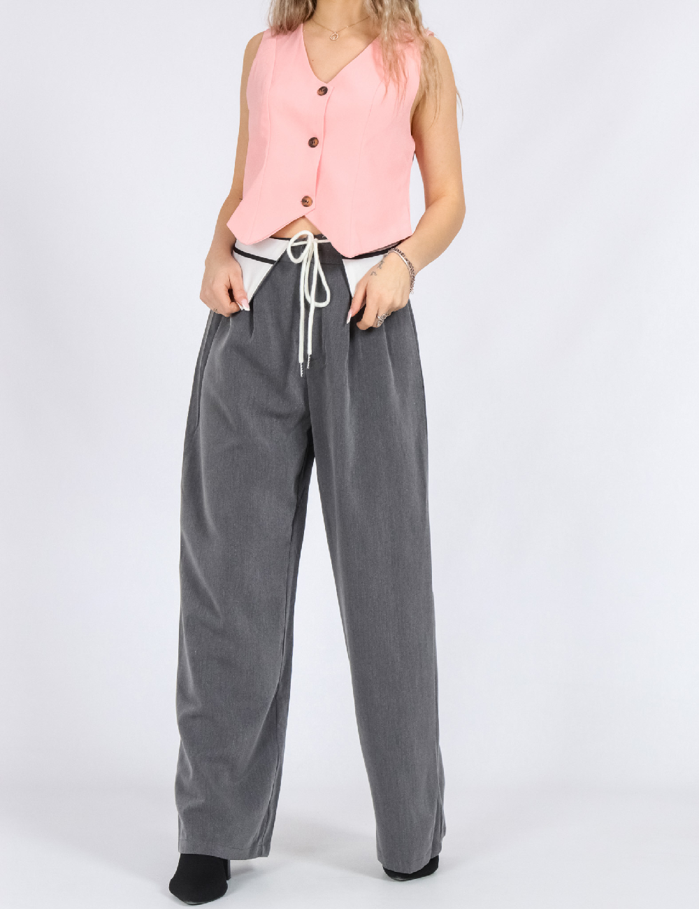 Pantaloni SHEIN, gri