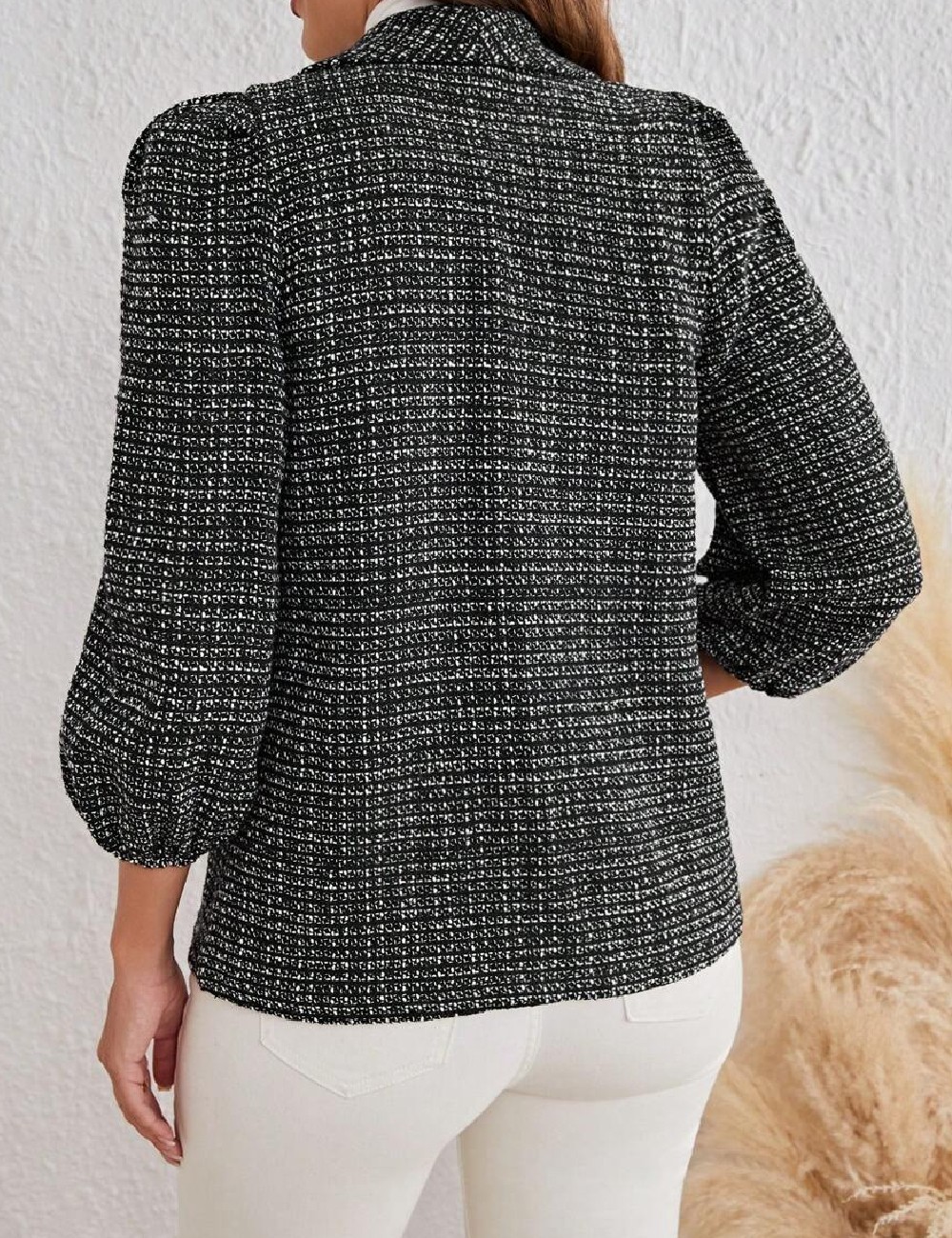 Jacheta SHEIN, negru/alb - 1 | YEO