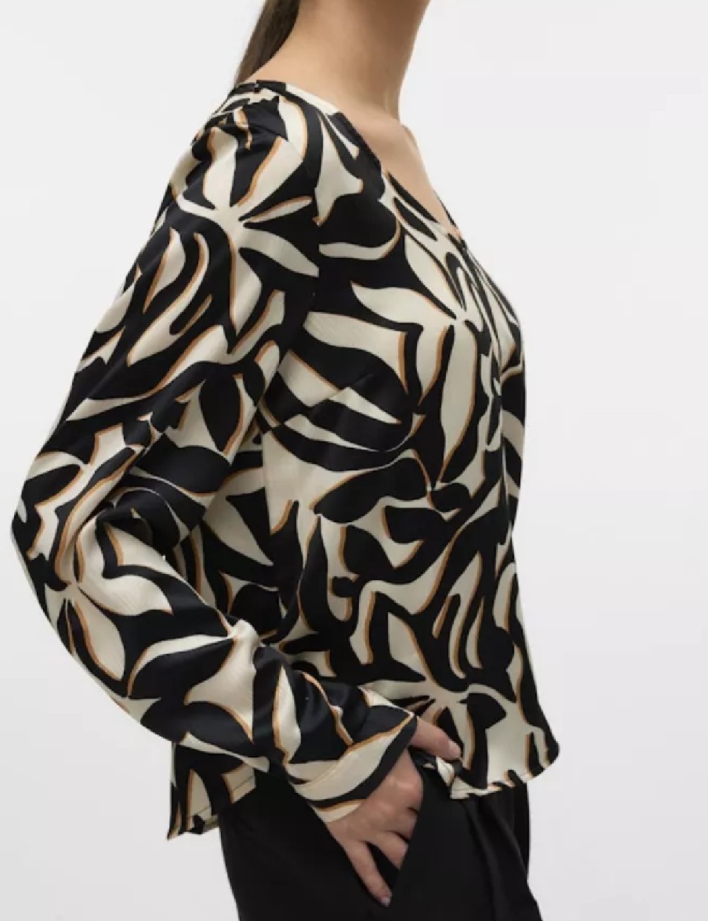 Bluza Vero Moda, crem/negru - 1 | YEO
