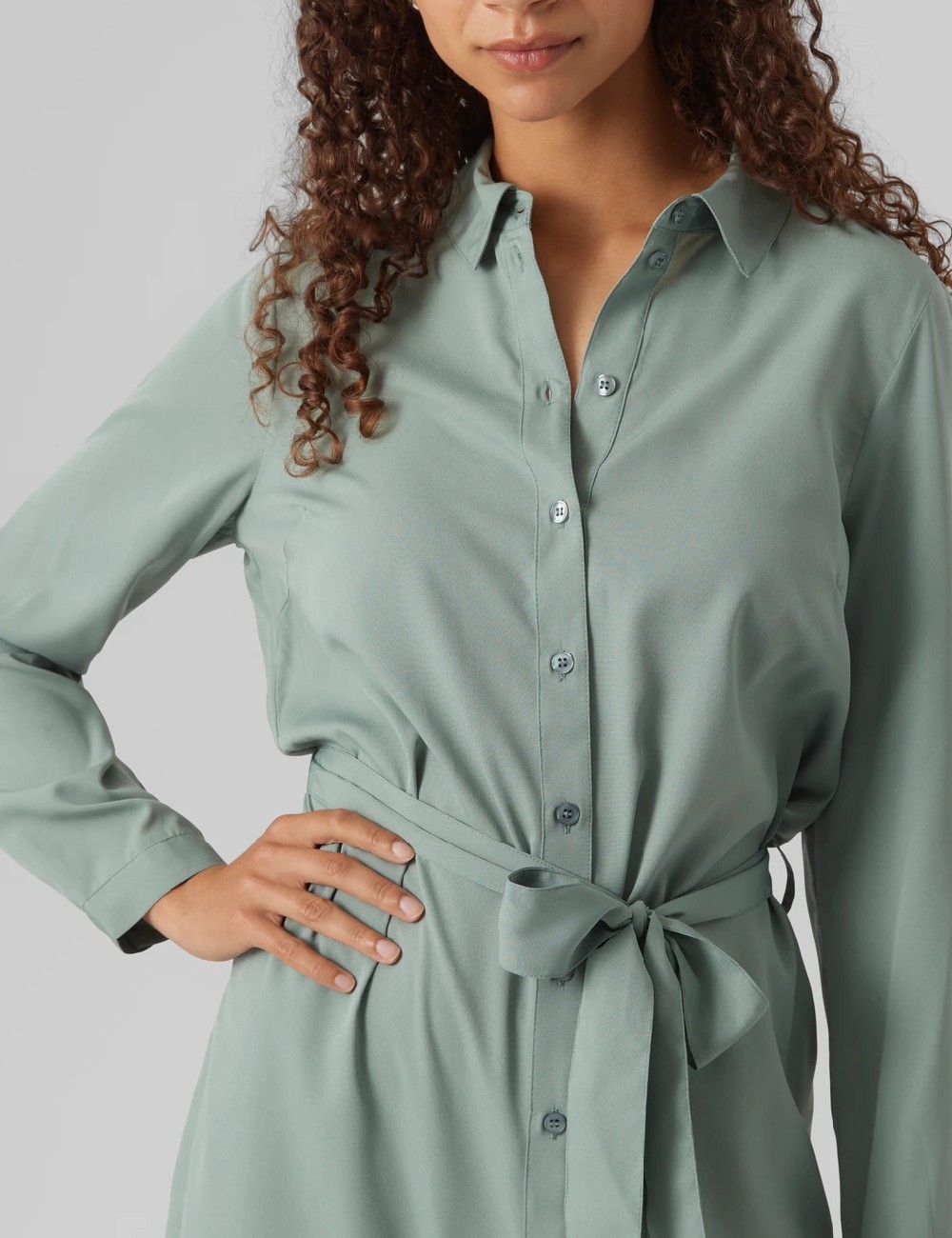 Rochie medie Vero Moda, verde - 1 | YEO