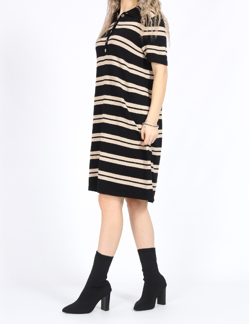 Rochie scurta Vero Moda, negru/crem
