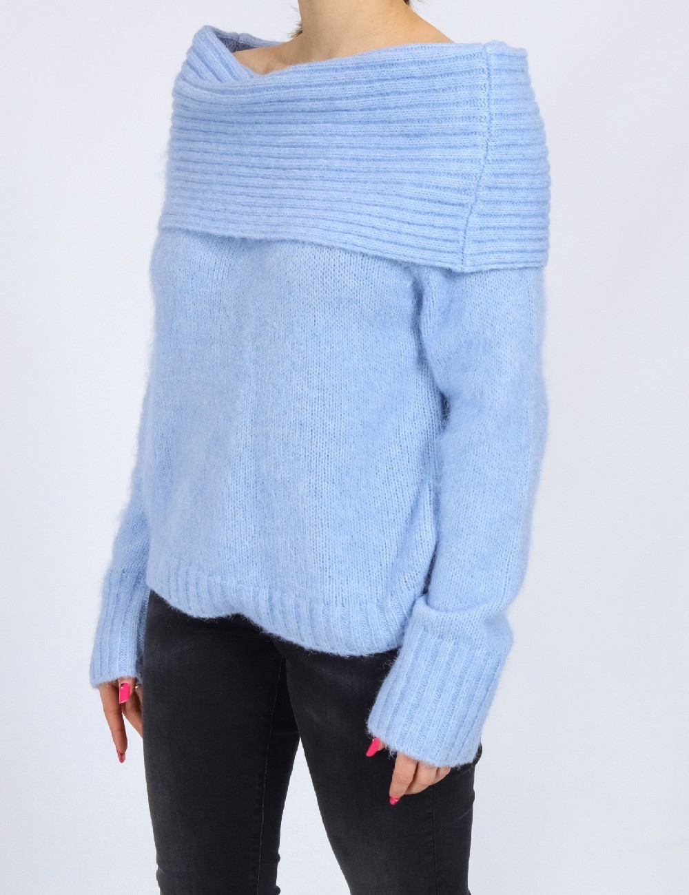 Pulover Only, albastru - 1 | YEO