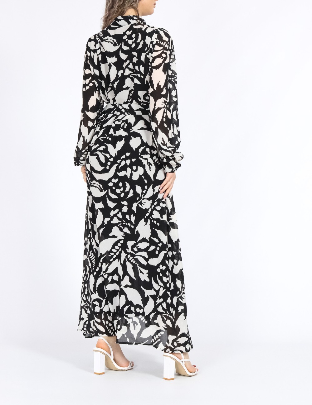 Rochie lunga Only, alb/negru - 1 | YEO