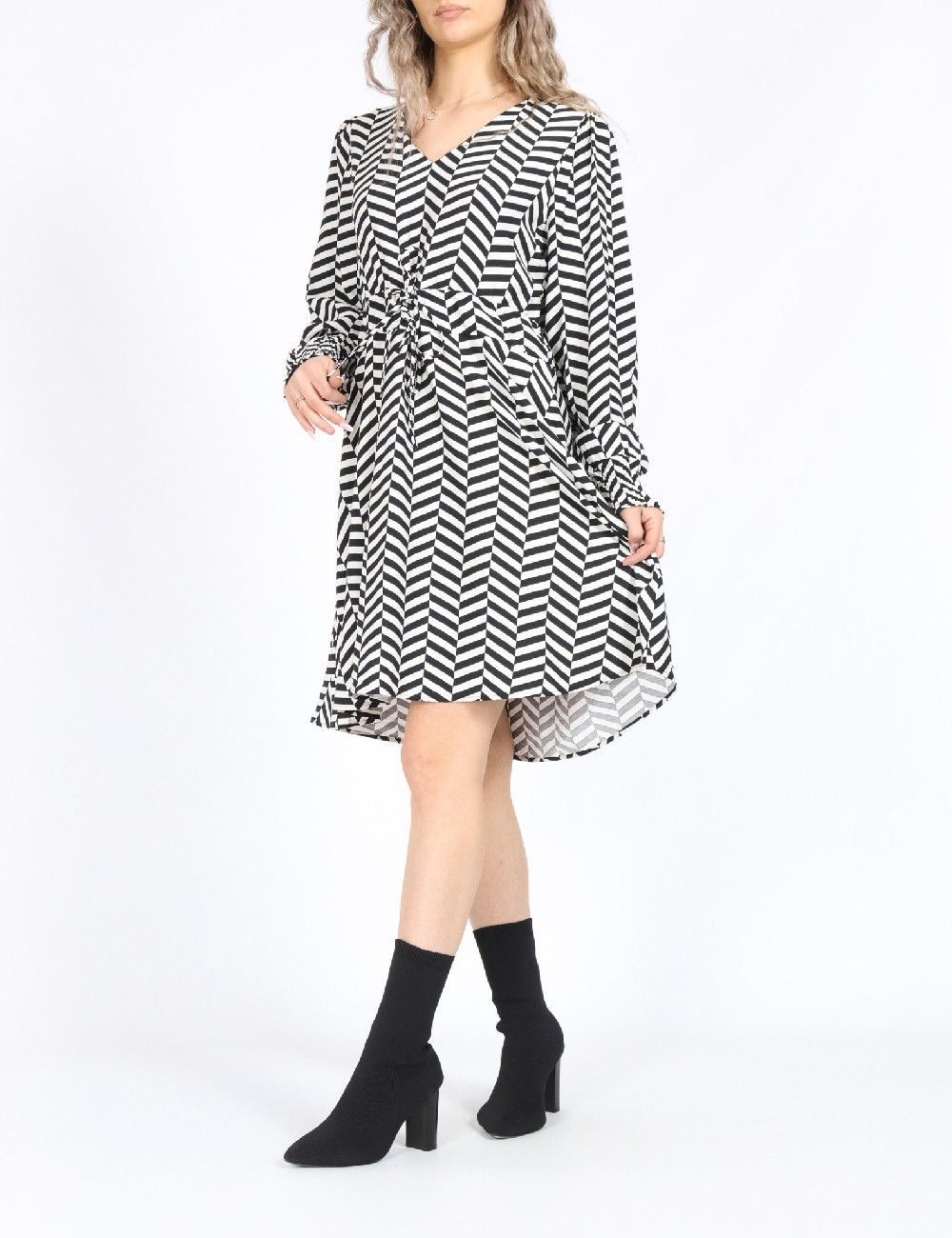 Rochie scurta Only, alb/negru - 1 | YEO