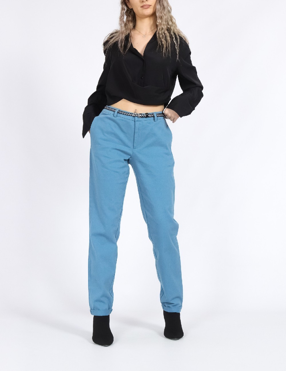 Pantaloni Only, turcoaz - 1 | YEO