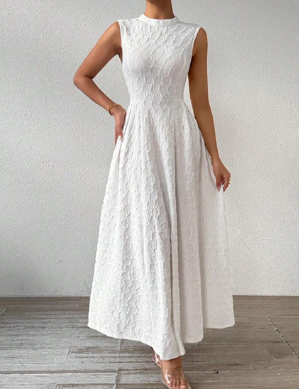 Rochie lunga SHEIN, alb