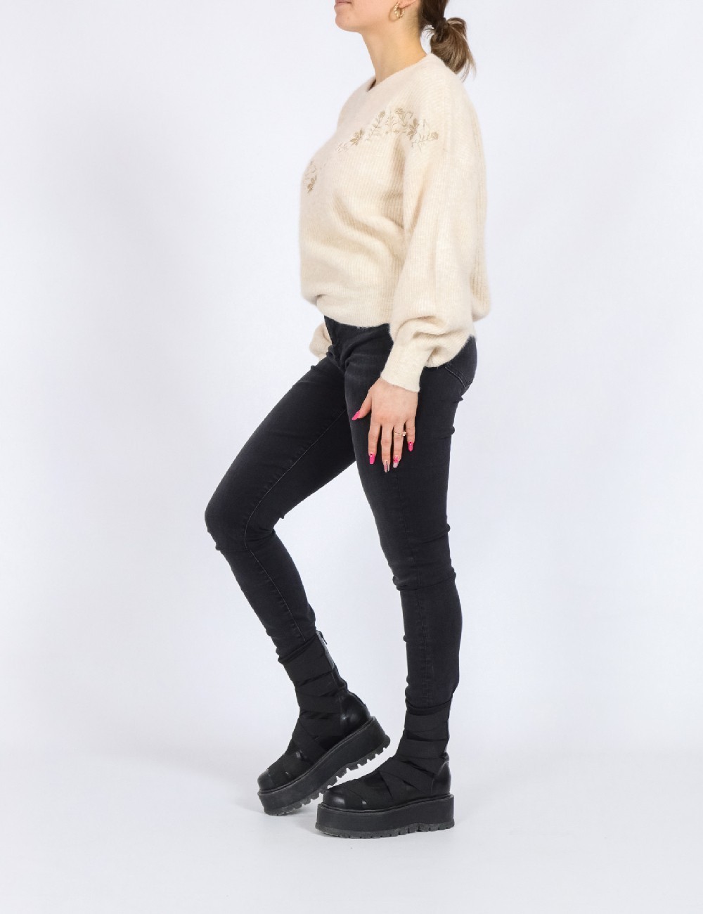Pulover Only, crem - 1 | YEO