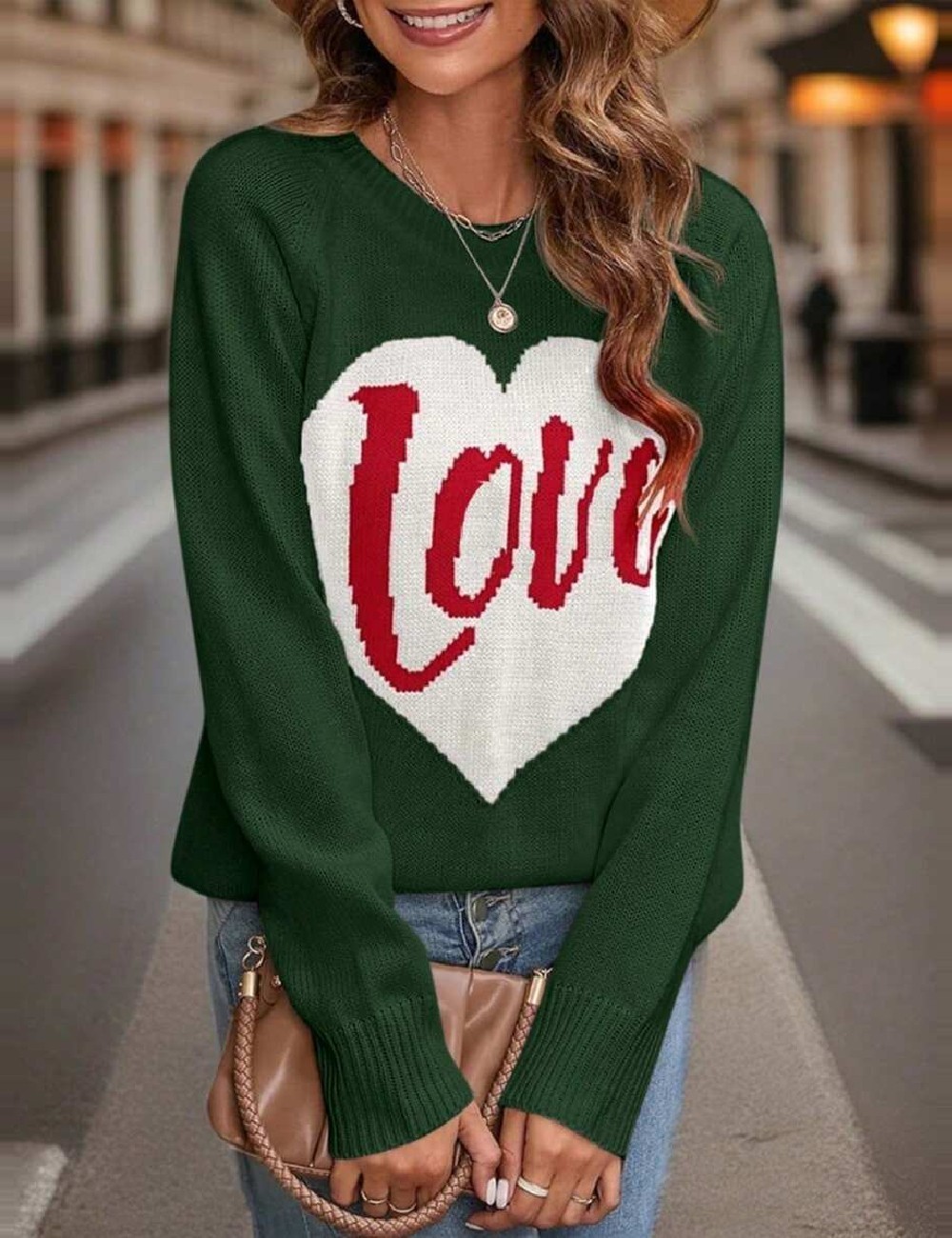 Pulover SHEIN CURVE, verde - 1 | YEO