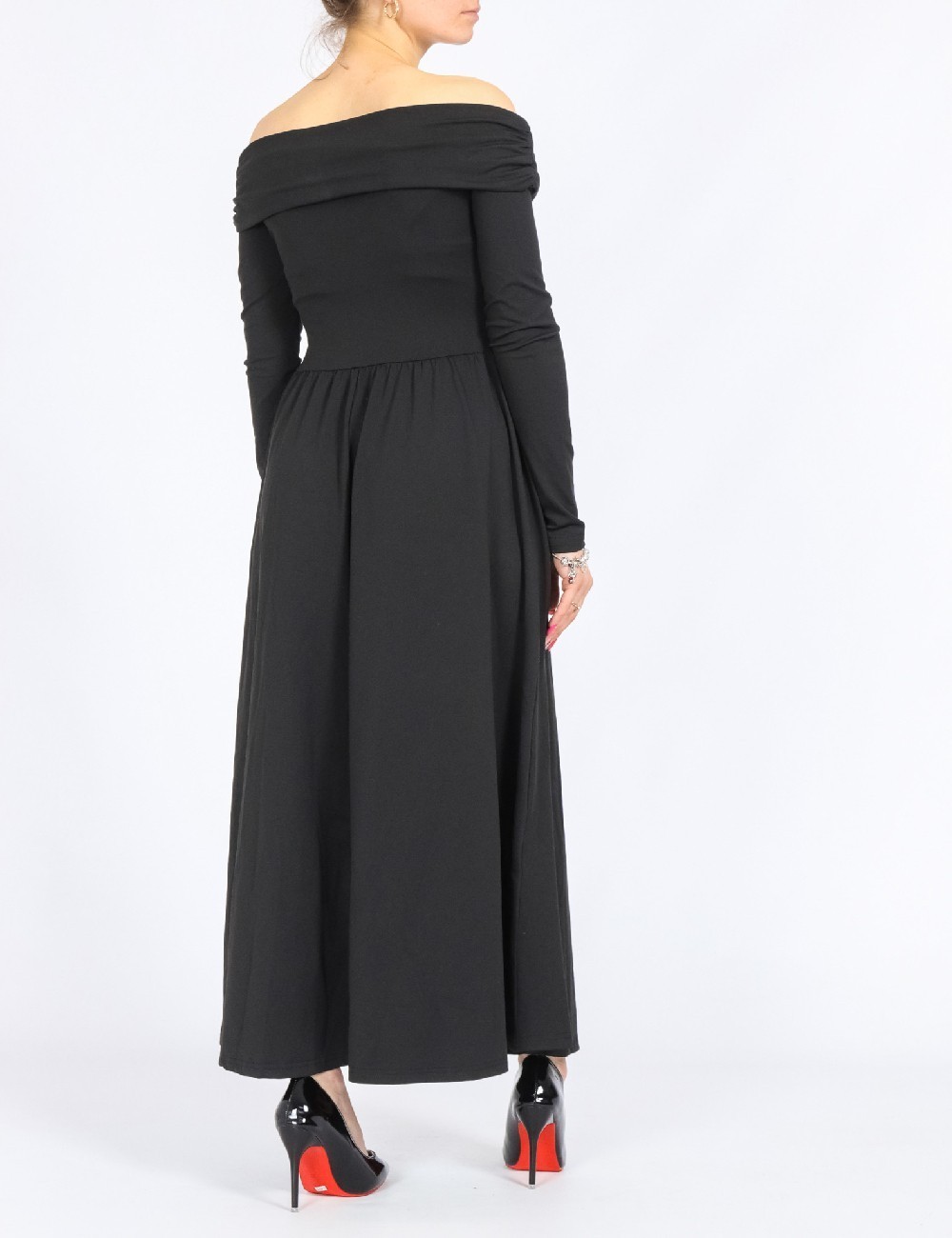 Rochie medie Dazy, negru - 1 | YEO