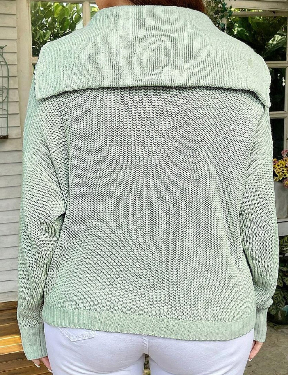 Pulover SHEIN CURVE, verde - 1 | YEO