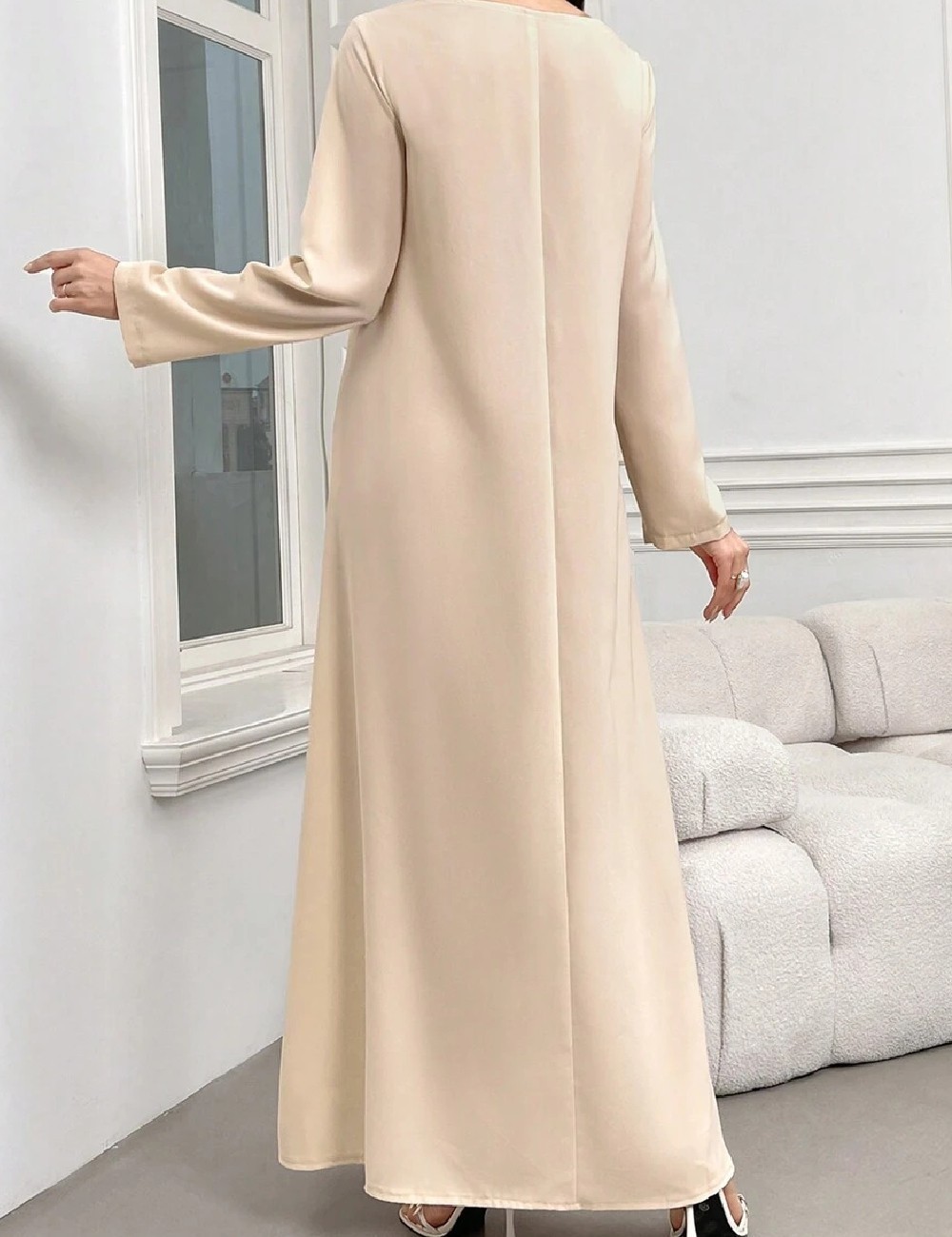 Rochie lunga SHEIN, crem - 1 | YEO