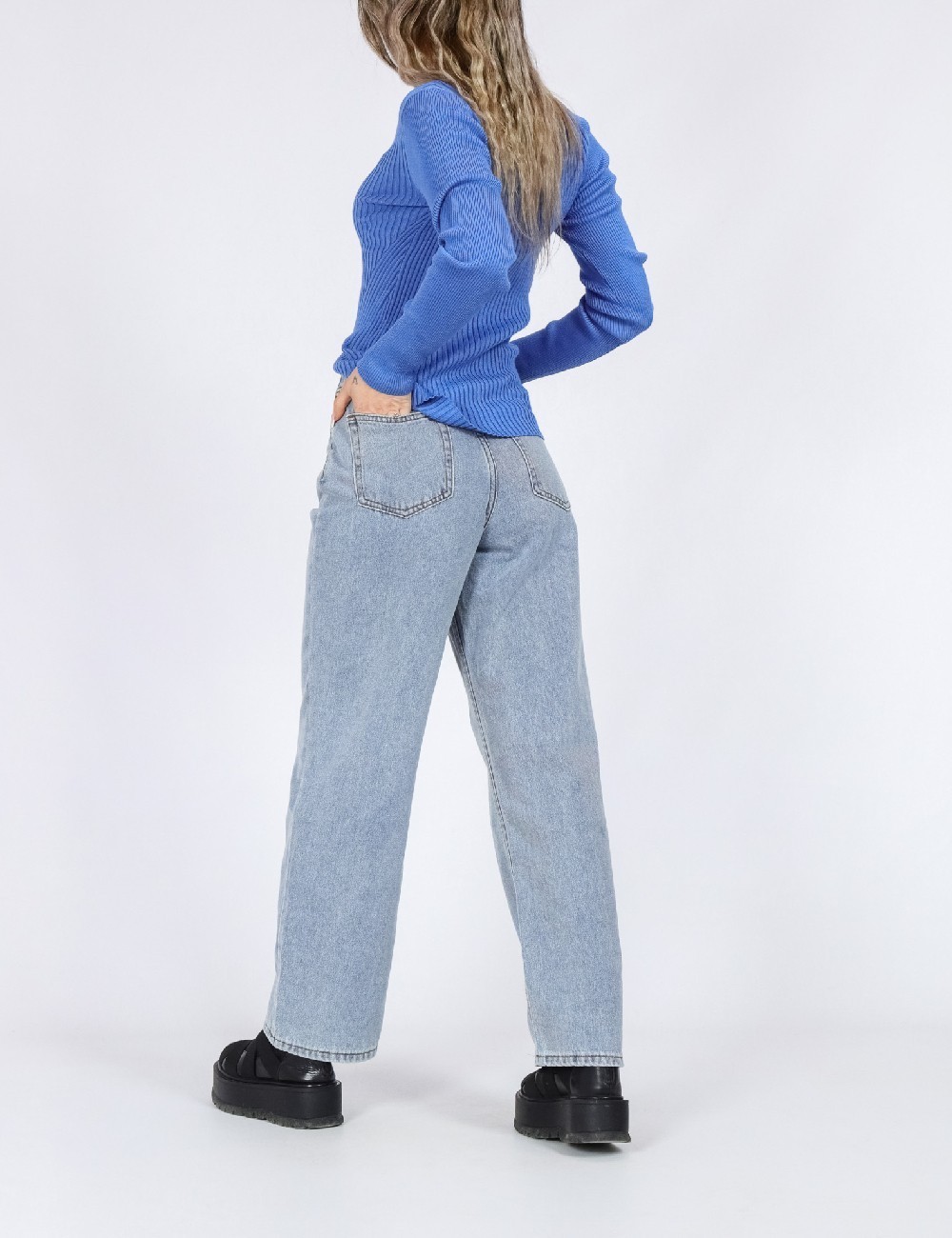 Blugi Friful, albastru - 1 | YEO