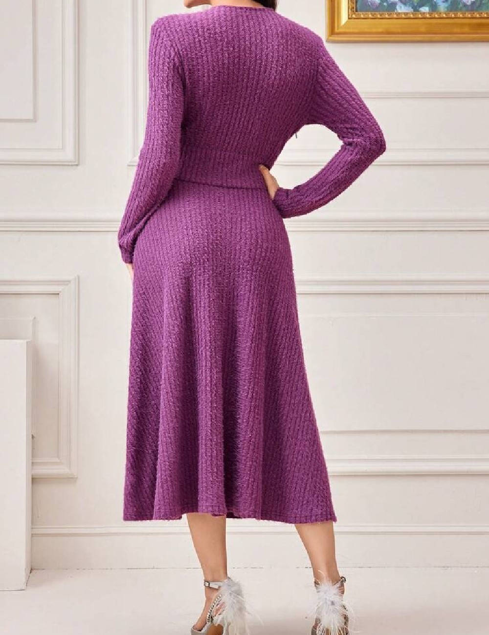 Rochie medie SHEIN, mov - 1 | YEO