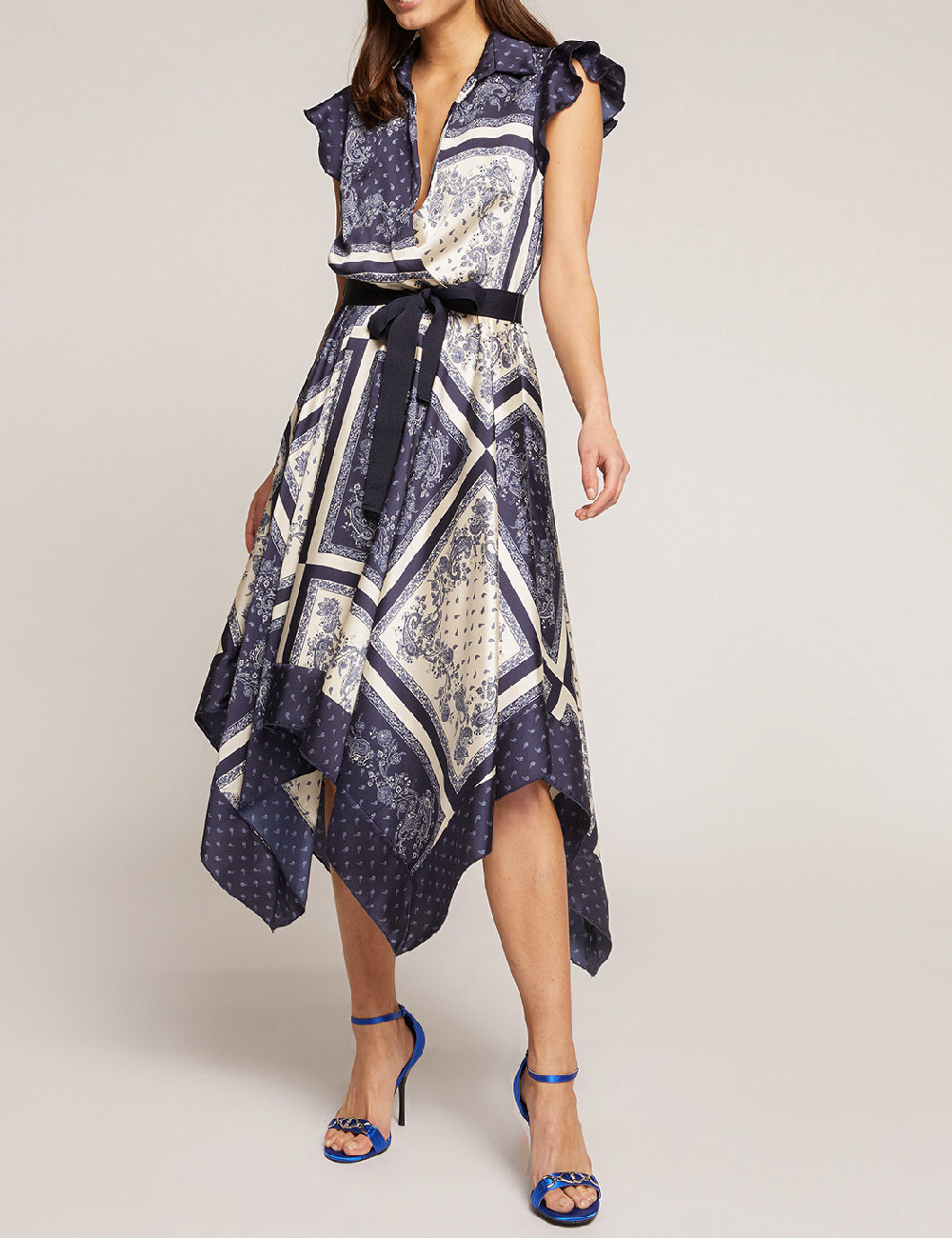 Rochie medie Motivi, bleumarin