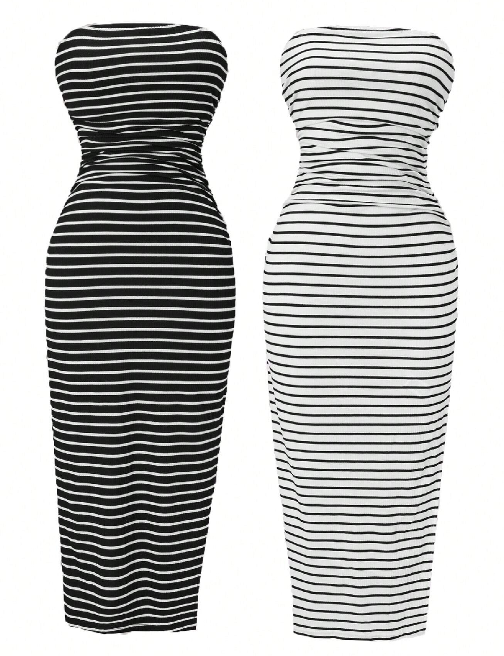 Set Rochii 2 bucati SHEIN, alb/negru