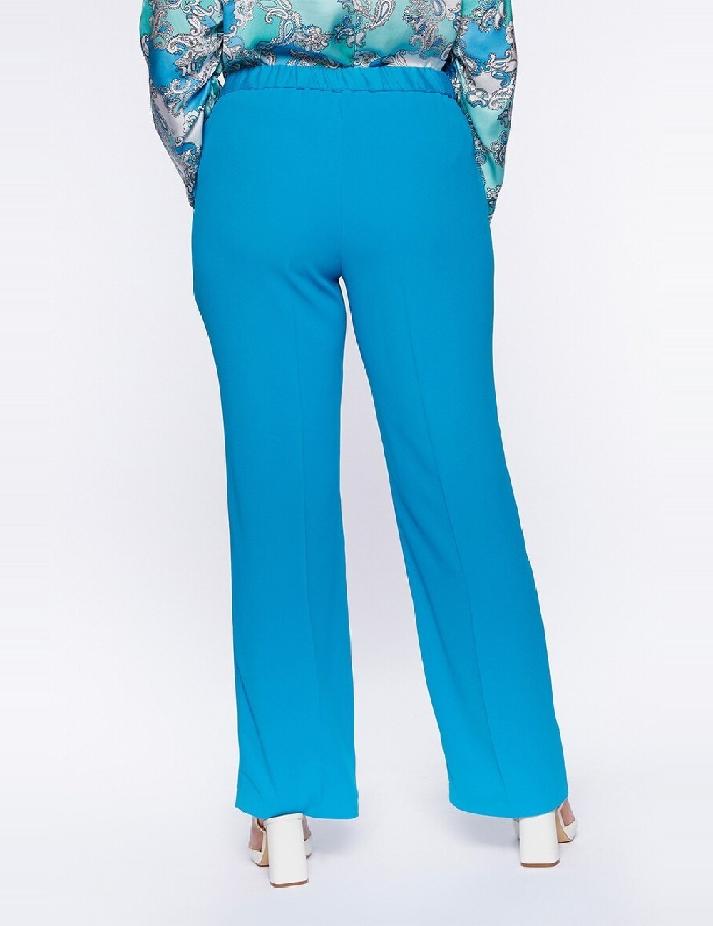 Pantaloni Fiorella Rubino, albastru - 1 | YEO