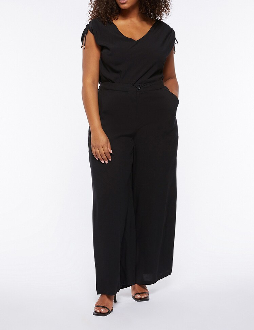 Pantaloni Fiorella Rubino, negru