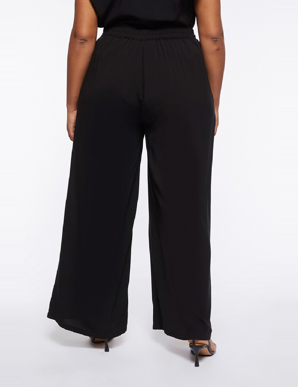 Pantaloni Fiorella Rubino, negru - 1 | YEO