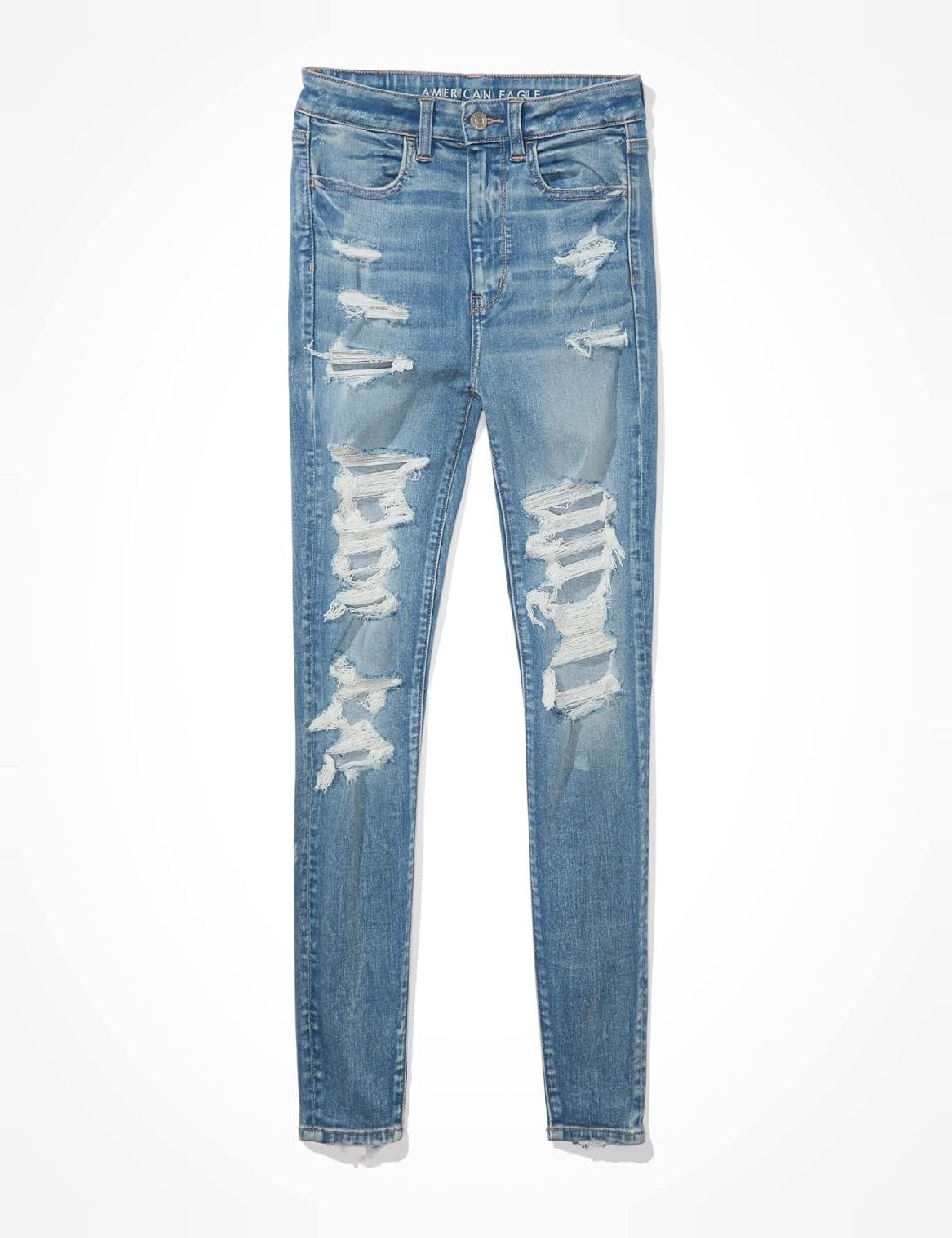 Blugi American Eagle, albastru - 1 | YEO