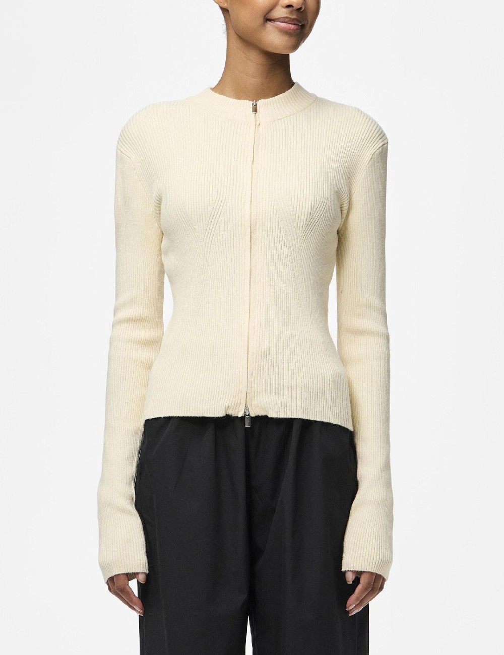 Bluza Pieces, crem - 1 | YEO