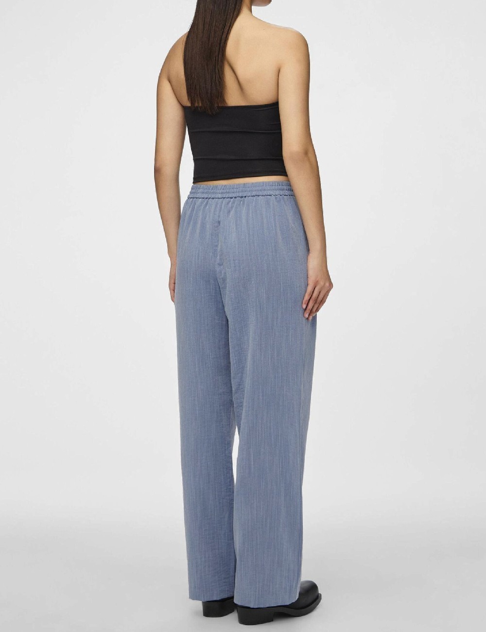 Pantaloni Pieces, albastru - 1 | YEO