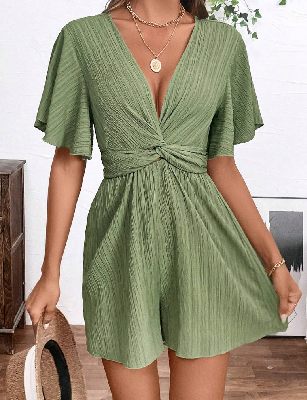 Salopeta SHEIN, verde