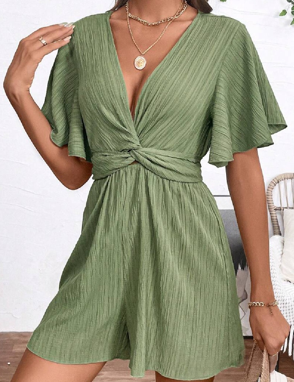 Salopeta SHEIN, verde - 1 | YEO