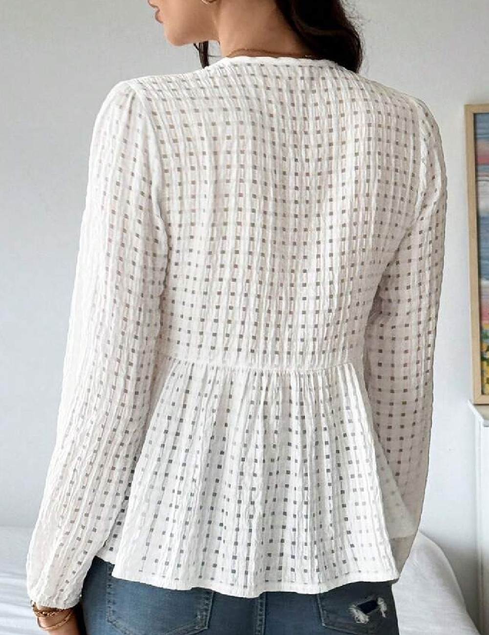 Bluza SHEIN, alb - 1 | YEO